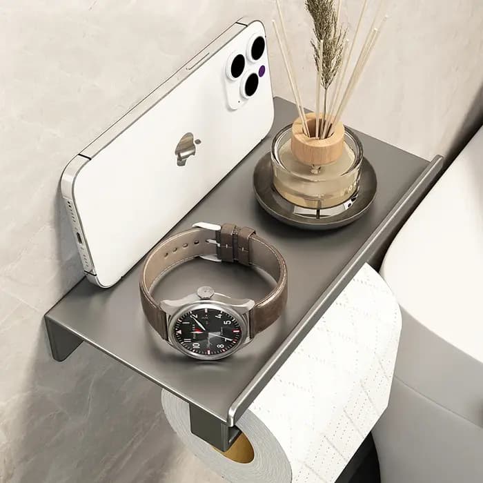 Porte-papier hygiénique support de rangement cuisine serviette Placement des bouteilles d'assaisonnement salle de bain mur rouleau de papier téléphone stockage