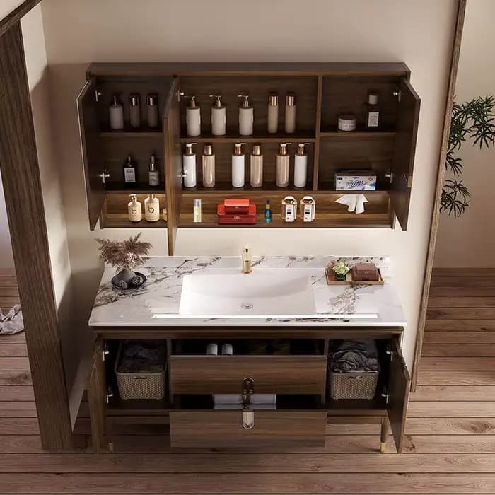Meuble de salle de bain en bois de Chine