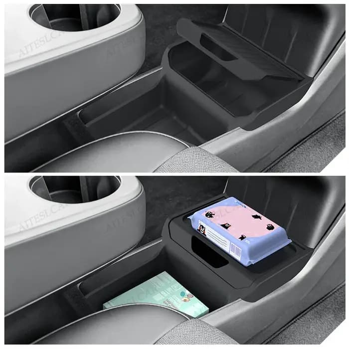 Boîte de rangement pour console centrale Tesla Model Y Standard 2025 2026