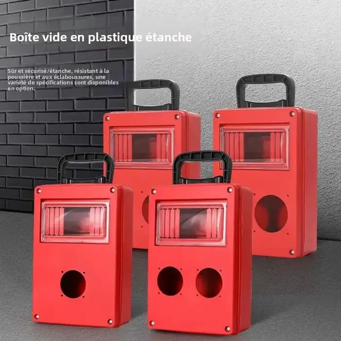 Boîte de distribution électrique portable étanche pour extérieur