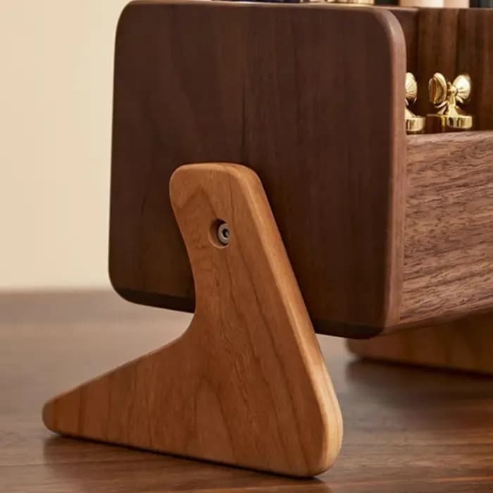 Boîte de rangement cosmétique en bois