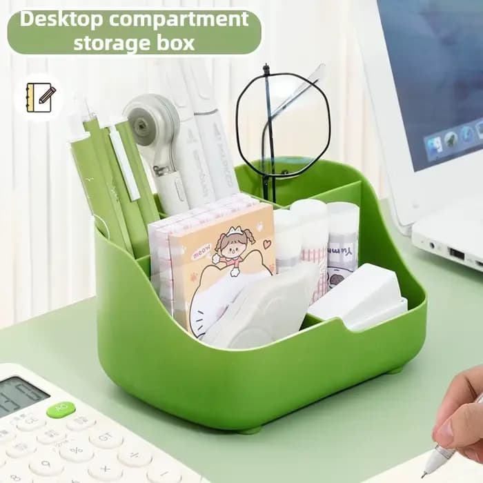 Boîte de rangement multi-compartiments-organisateur de bureau multifonctionnel et grande capacité pour fournitures