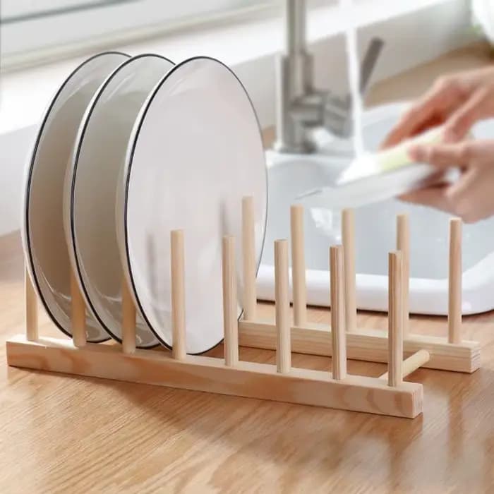 Égouttoir en bois pour cuisine