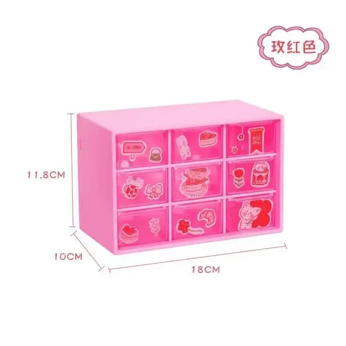 Boîte de rangement à neuf compartiments pour perles, organisateur de perles en verre, matériel pour