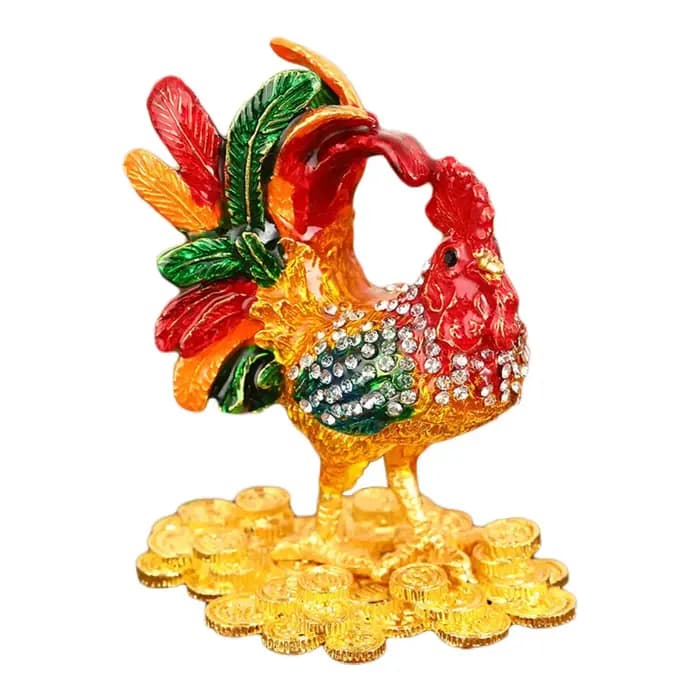 Boîte à bijoux en forme de poulet pour colliers