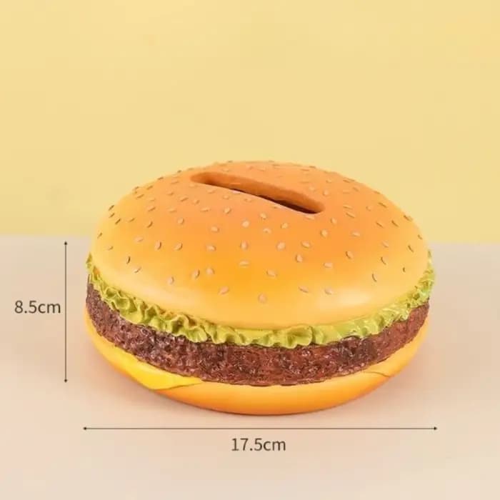 Boîte à mouchoirs créative en forme de Hamburger