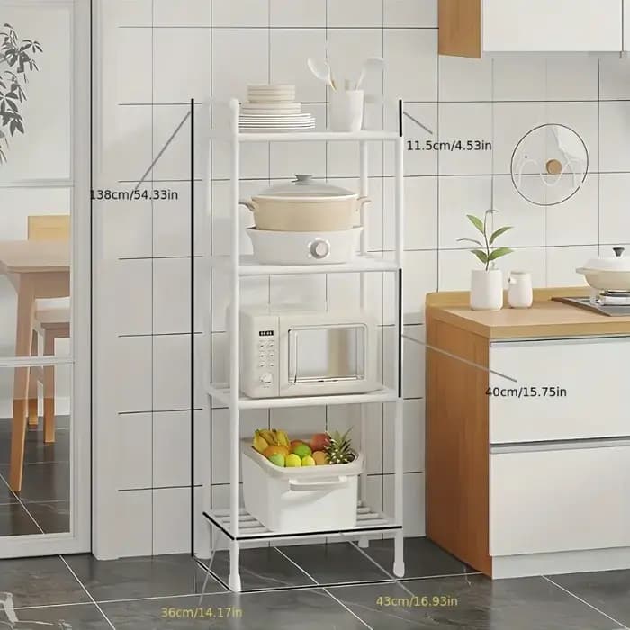 Support de rangement en plastique à 4/5 niveaux