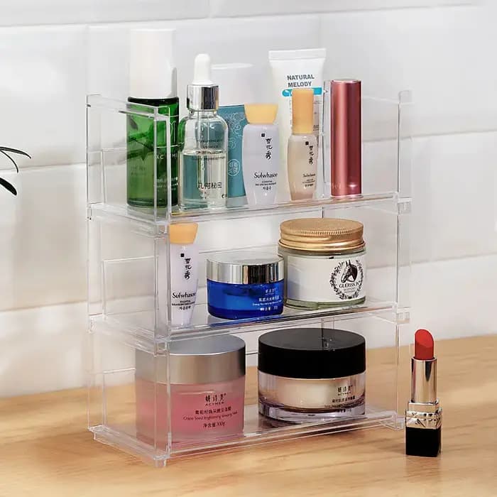 Présentoir transparent pour Figurine Pop, bocaux d'assaisonnement, rangement de cosmétiques, rouge à lèvres, boîte de rangement de bureau, support de rangement organisateur