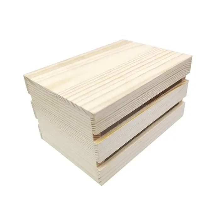 Boîte de rangement en bois