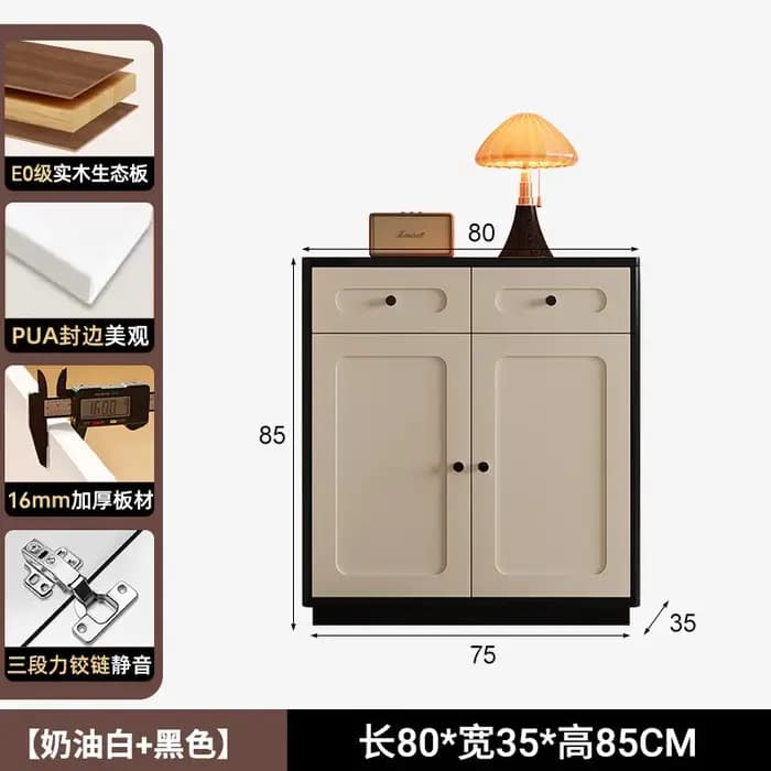 Meuble à chaussures moderne et fin avec tiroirs pour entrée, couloir, salon, blanc, pour hôtel, Orga