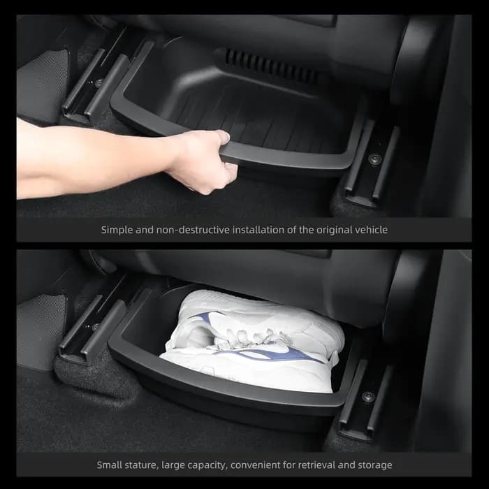 Boîte de rangement sous siège pour Tesla Model Y L 6 places 2025-2026