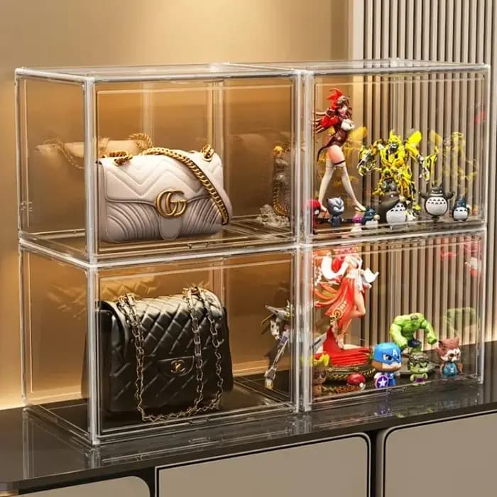 Boîte de Rangement Transparente pour Animaux de Compagnie