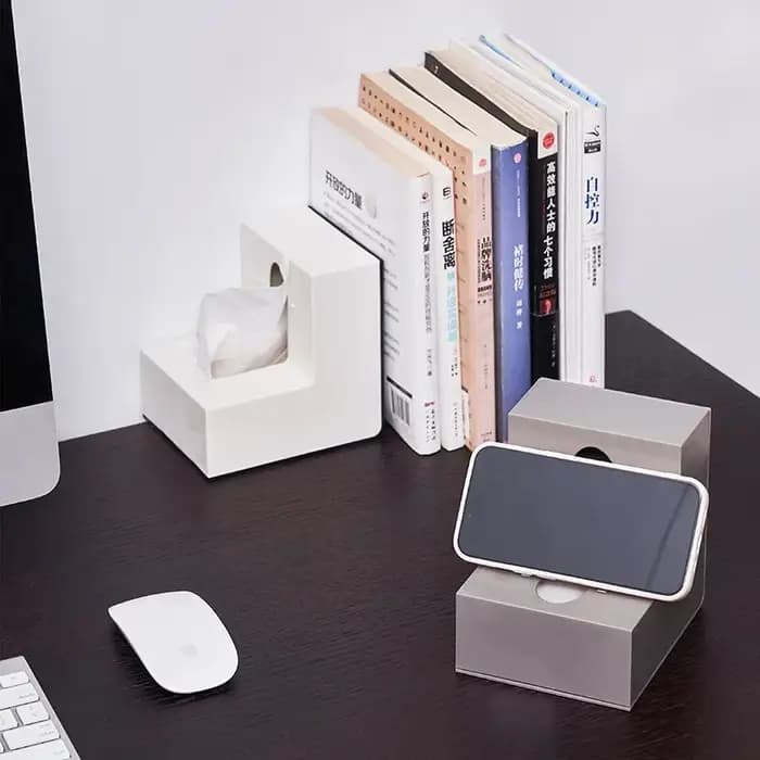 Boîte à mouchoirs en forme de L créative japonaise