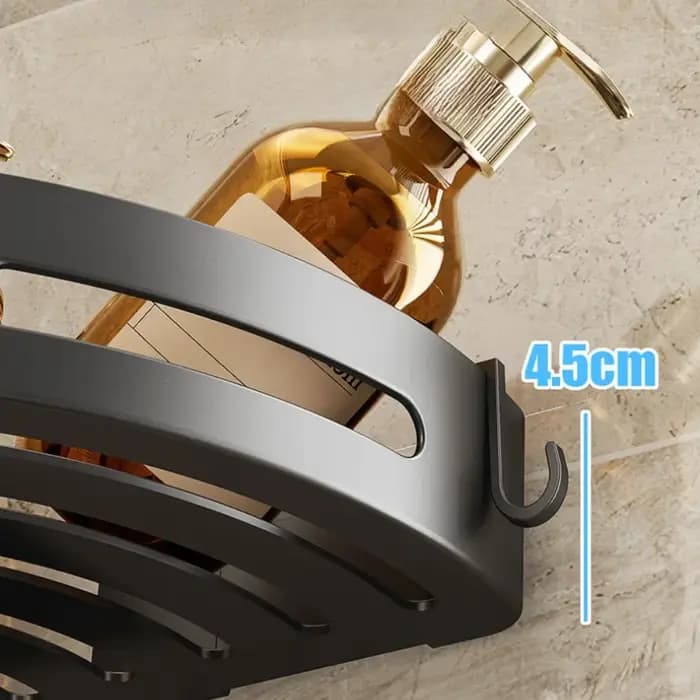 Support de rangement en plastique pour salle de bain