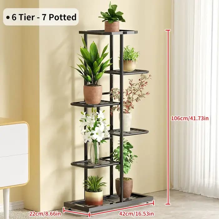 Étagères en fer pour plantes en pot