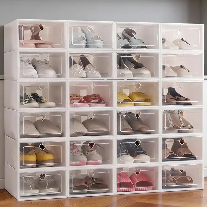Boîtes à chaussures transparentes 6/12