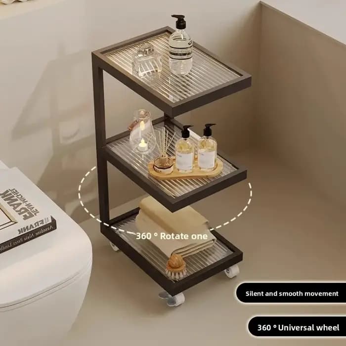 Organisateur de rangement de salle de bain spacieux