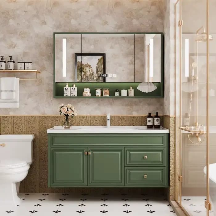 Meuble de Rangement Moderne de Luxe pour Salle de Bain