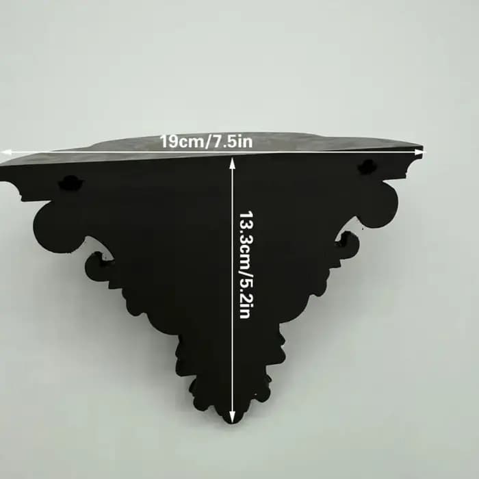 Étagères flottantes modernes robustes noires pour rangement mural, décoration intérieure, bureau, ap