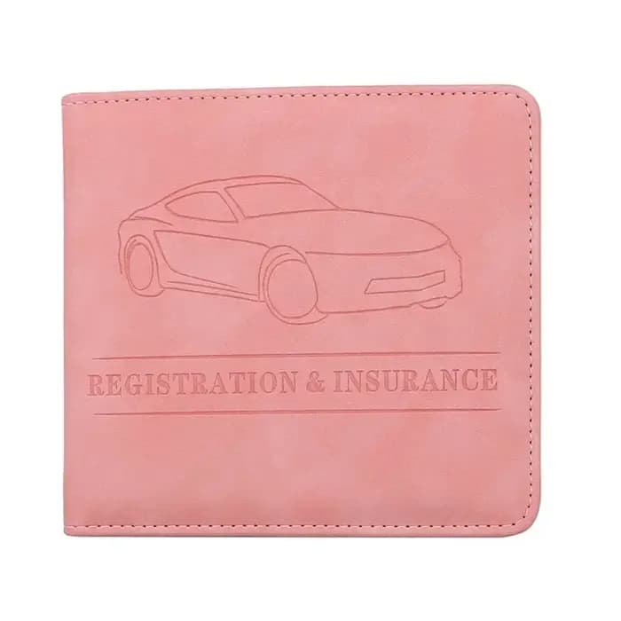 Porte-carte d'immatriculation de conduire et d'assurance, boîte à gants de véhicule en cuir, Documen