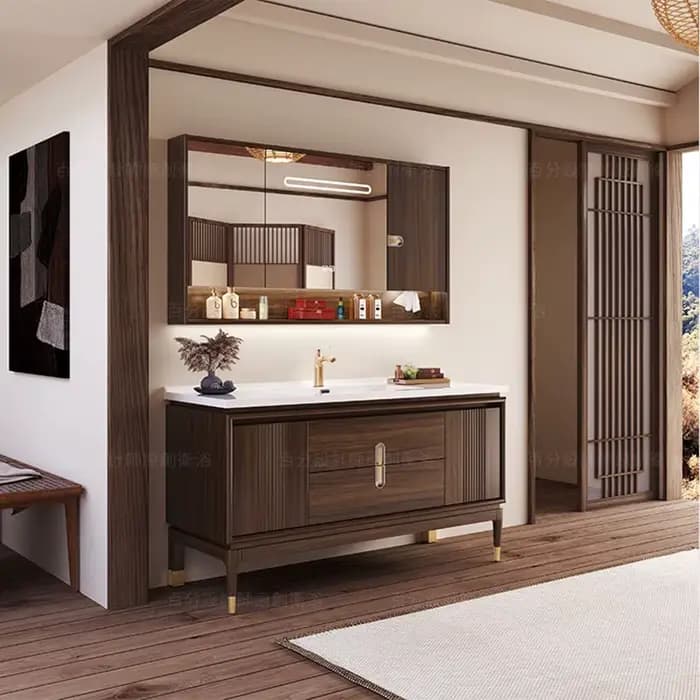 Meuble de salle de bain en bois de Chine