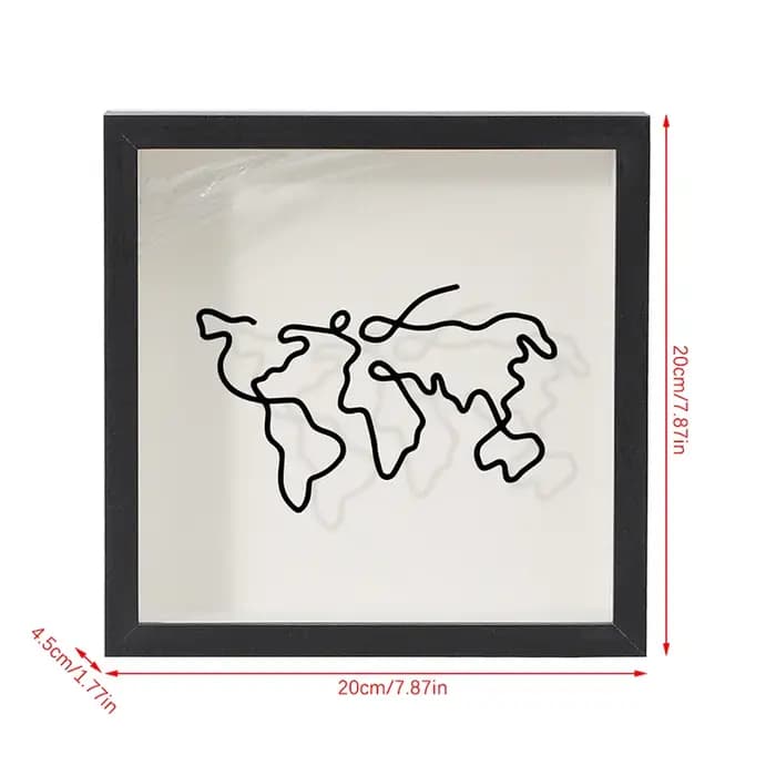 Boîte d'Ombre avec Fente pour Billets de Voyage
