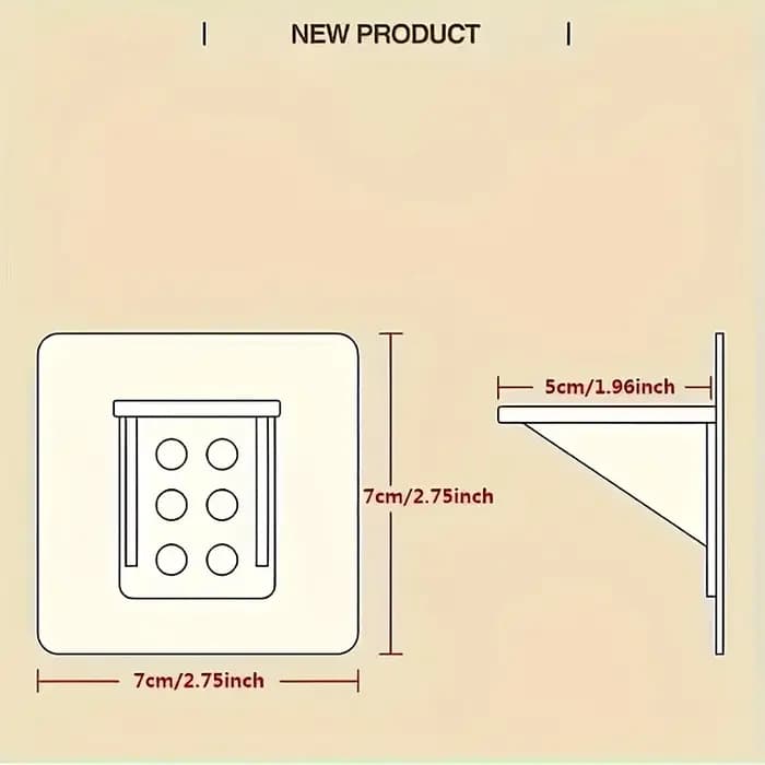 Supports d'étagère en acrylique transparent robustes
