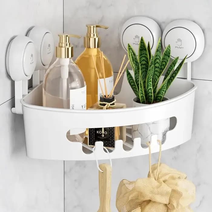 Étagères de douche d'angle TAILI avec ventouses