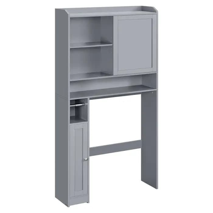 Support de toilette, étagère de rangement de salle de bain, unité à 3 niveaux au-dessus des toilette