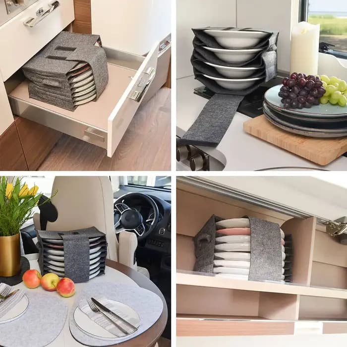 Porte-assiette pour caravane