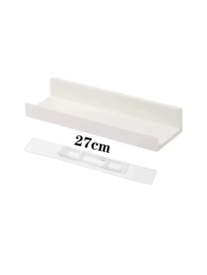 Étagère flottante blanche/transparente sans perçage