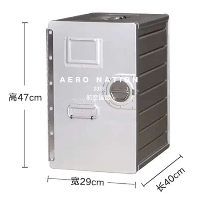 Boîte en aluminium d'aviation JayCreer avec 3 tiroirs
