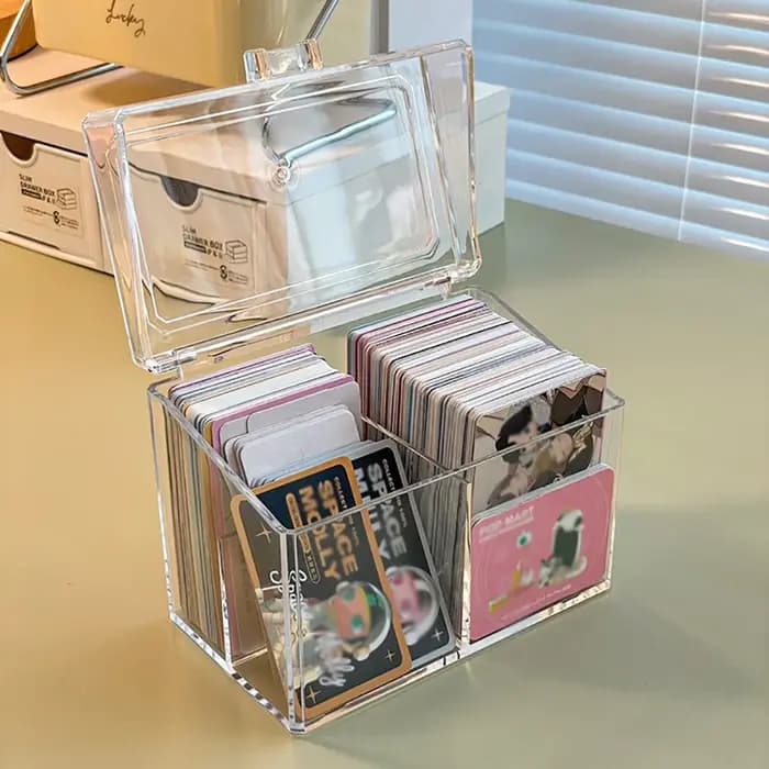 Boîte de rangement de cartes en acrylique multifonctionnelle