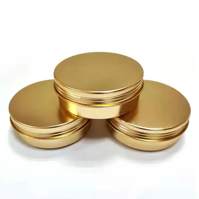 Boîte en aluminium dorée de 5g à 60g