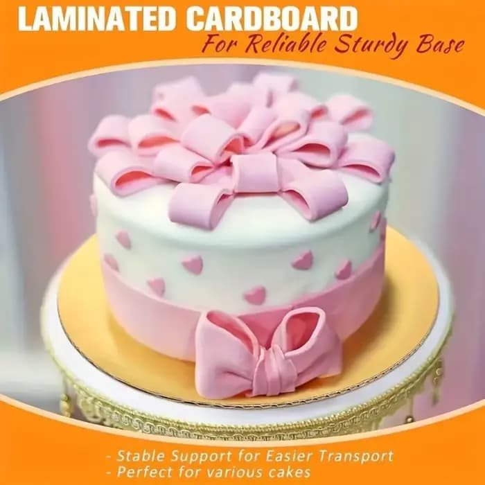 10 pièces de plateaux ronds en carton pour gâteaux