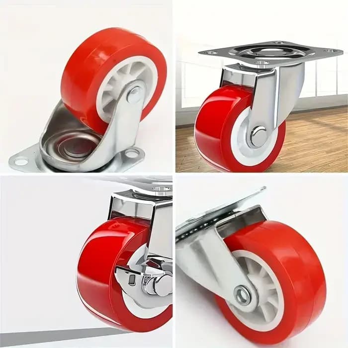 4 roulettes robustes, roues pivotantes