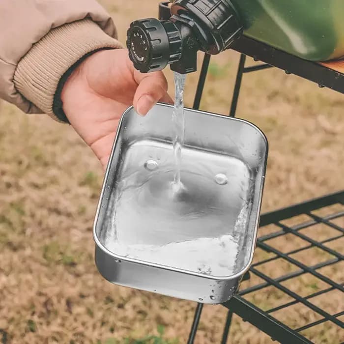 Boîte de rangement scellée extérieure en acier inoxydable avec couvercle