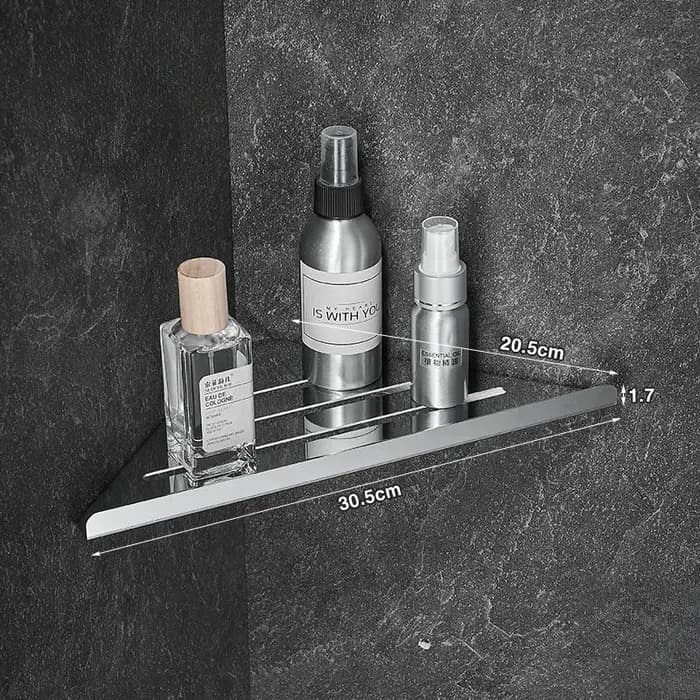 Étagère d'angle de salle de bain en acier inoxydable 304