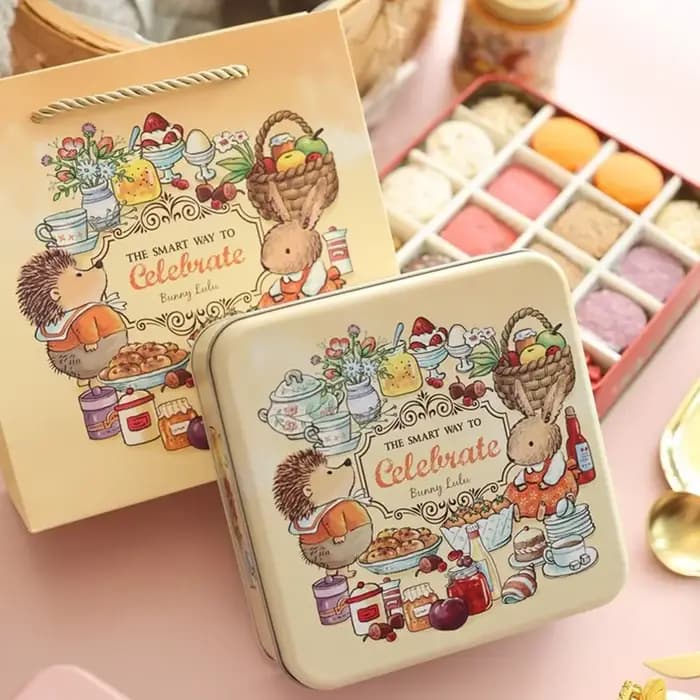 Boîte en fer de lapin de dessin animé de haute qualité