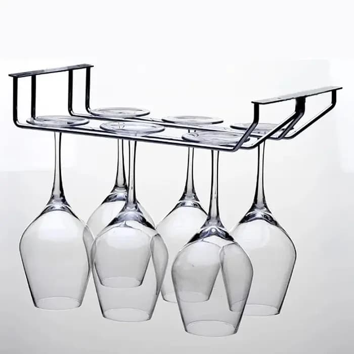 Support de rangement suspendu pour verres à vin rouge