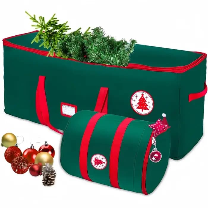 Sac de rangement pour arbre de Noël – Récipient lourd – Utilisé pour arbres artificiels