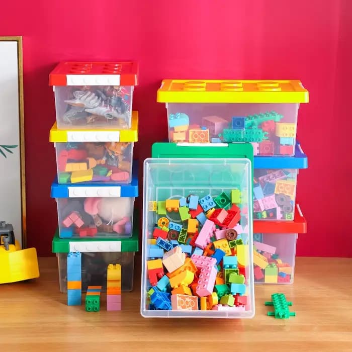 Boîte de rangement de blocs de construction pour enfants