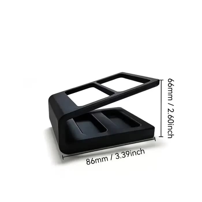 1 double-compartment remote control storage rack
