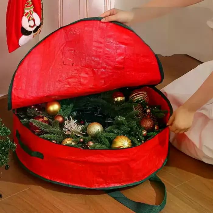 Sac de rangement de décorations de noël