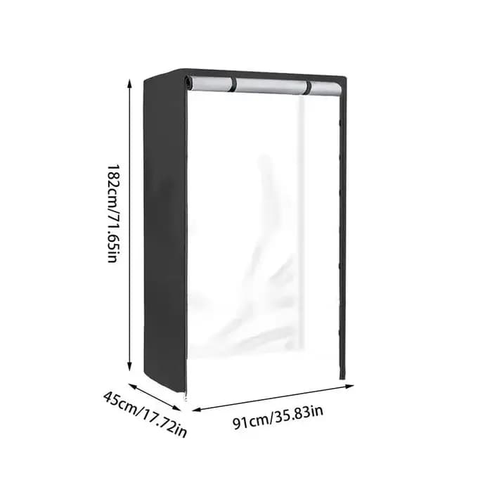 Juste anti-poussière pour étagère noire, sac de rangement, protecteur de meubles de jardin extérieur