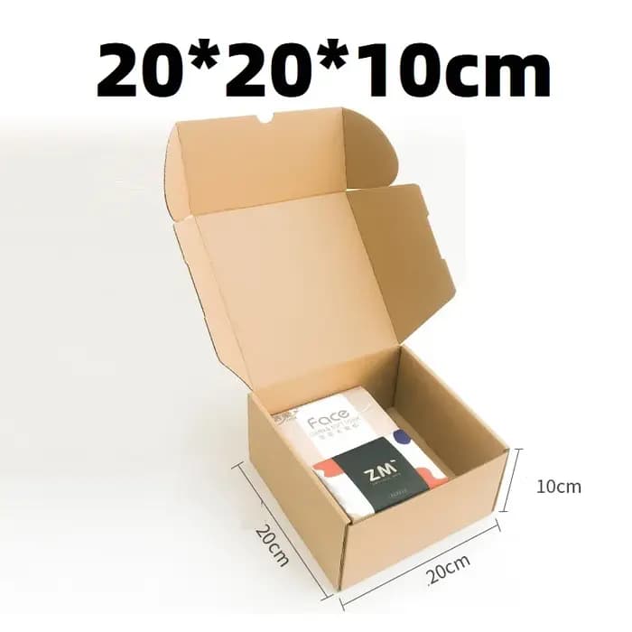 Boîtes en carton 5 pièces 20x20x10cm pour l'affichage au détail et l'emballage promotionnel
