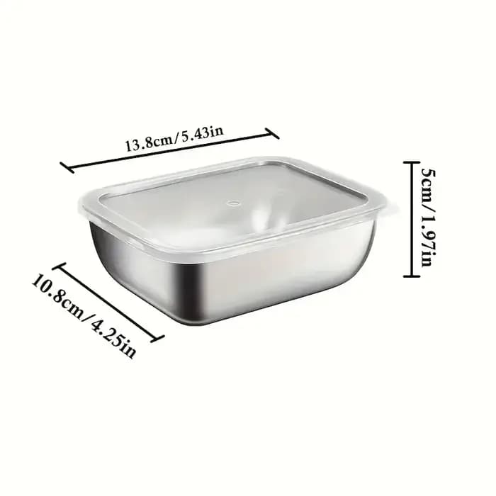 Boîtes de conservation alimentaire en acier inoxydable