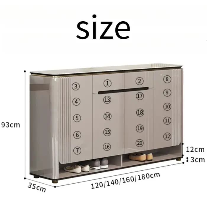 Armoire à chaussures de luxe italienne