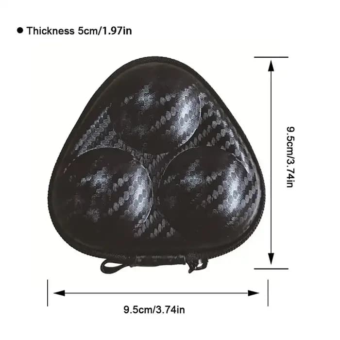 Boîte de rangement pour 3 balles de ping-pong, sac de rangement, boîtes rigides, organisateur en PU, accessoires de sport d'intérieur, étanche