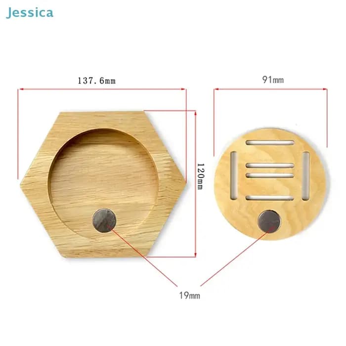 ♥ Présentoirs hexagonaux en bois | Organisateurs muraux modulaires pour médailles